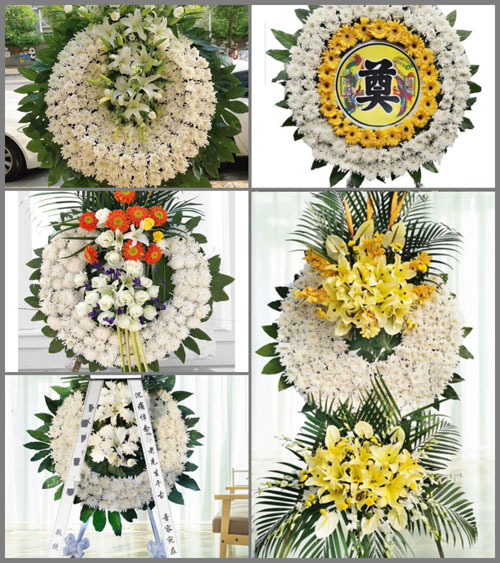 广东梅州市大埔县大痳镇那口村花圈速递